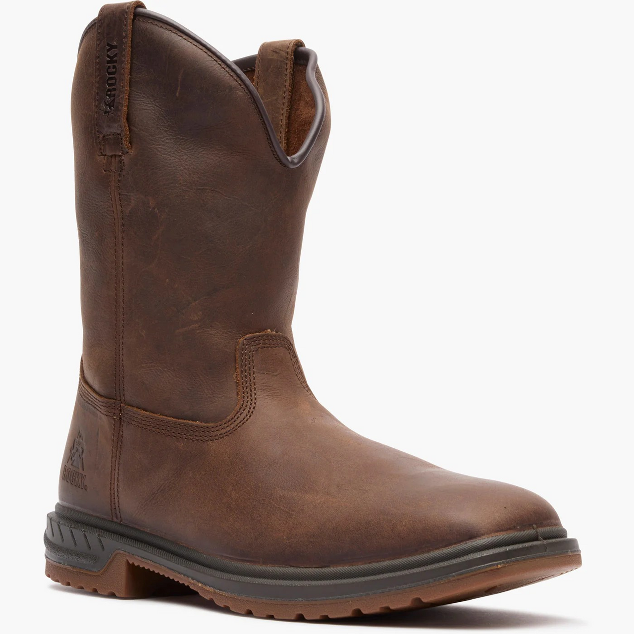 Rocky Men's Brown 10" Western Boot - Dark Brown