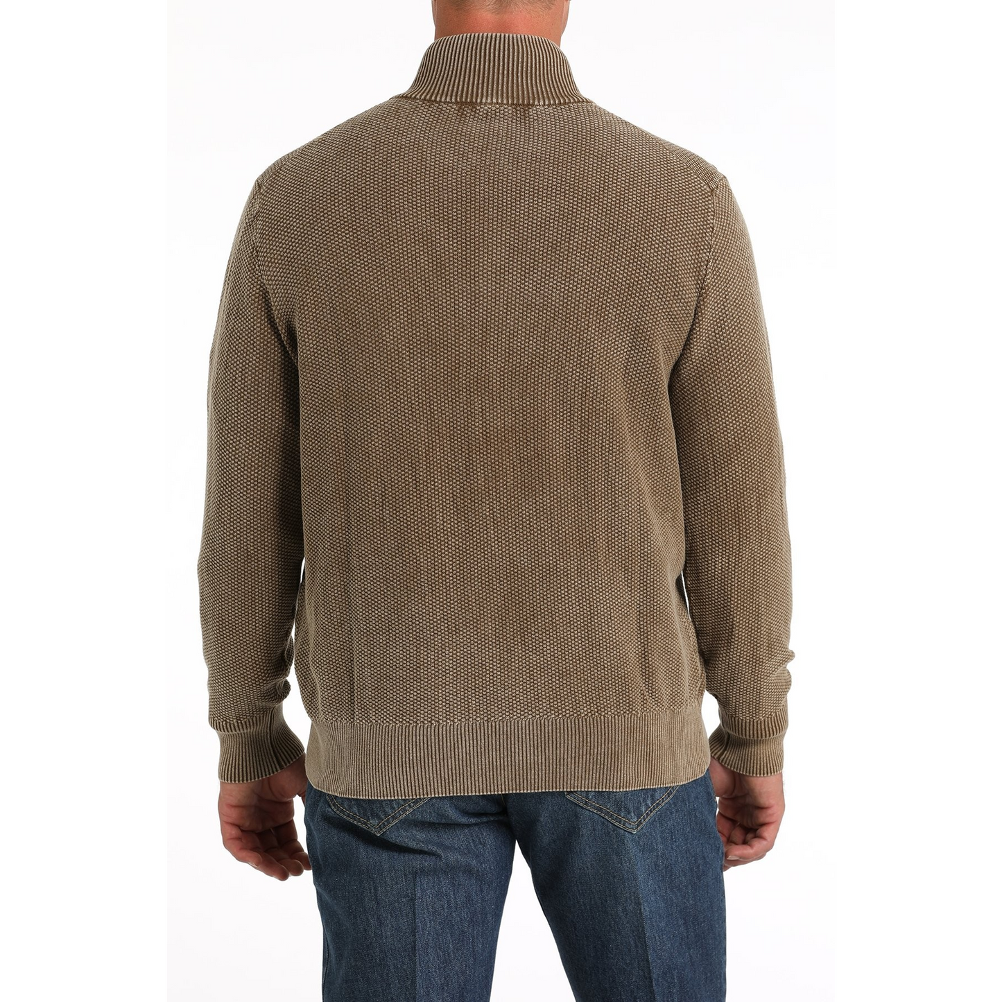 Cinch Men's Jacquard  Pullover Sweater - Brown