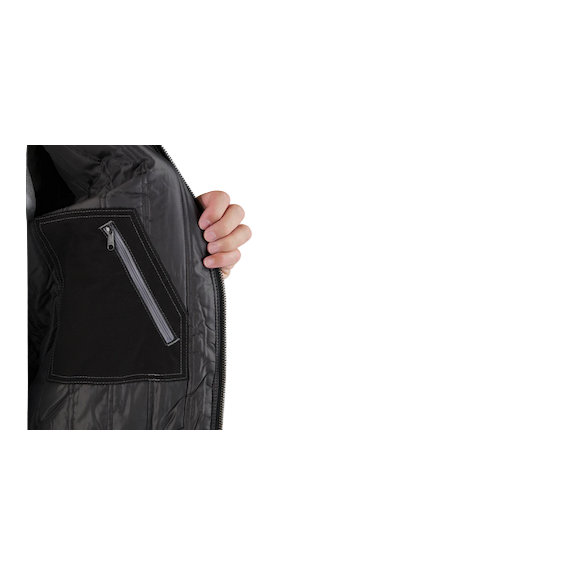 Berne Highland Duck Hooded Active Work Jacket - Black