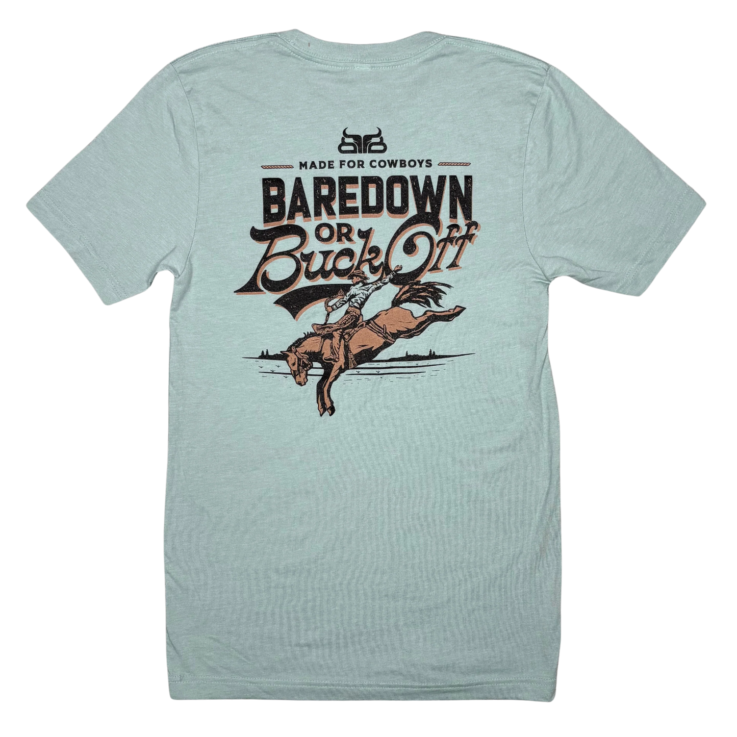 Baredown Brand Unisex Buck Off T-Shirt - Multiple Colours Dusty Blue