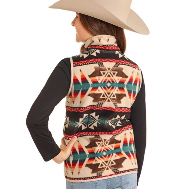 Rock & Roll Aztec Fleece Girl's Vest
