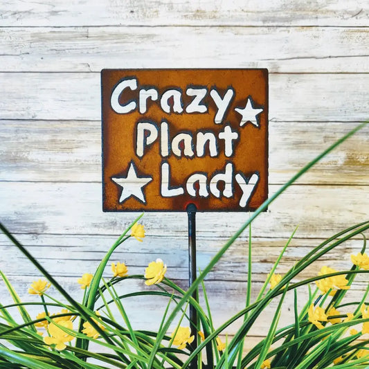 Metal Sign- Crazy Plant lady