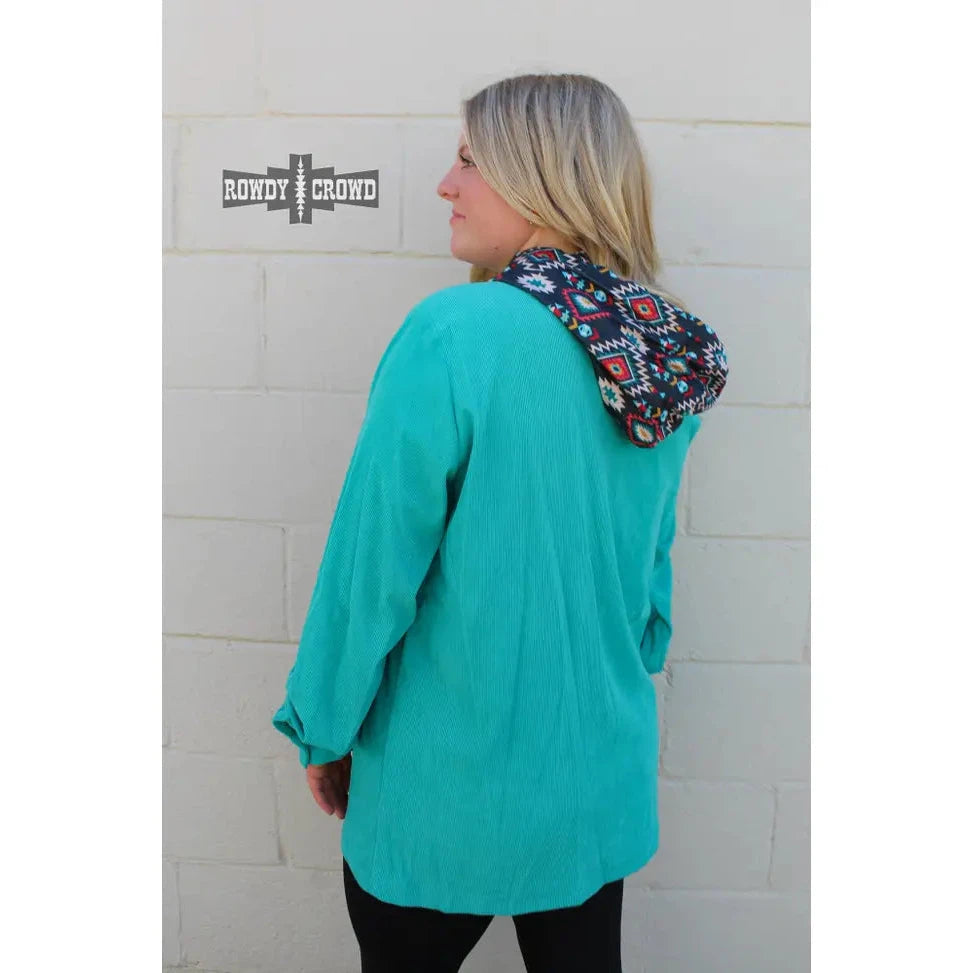 Rowdy Crowd Women's Gaucho Jacket - Teal