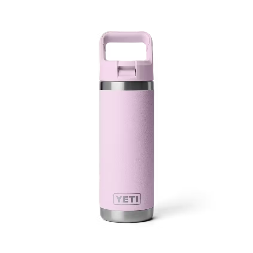 Yeti Rambler 532 ML Water Bottle with Matching Straw Cap - Cherry Blossom