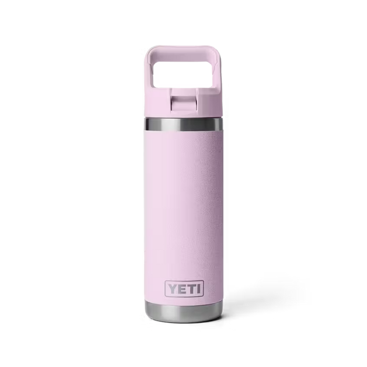 Yeti Rambler 532 ML Water Bottle with Matching Straw Cap - Cherry Blossom