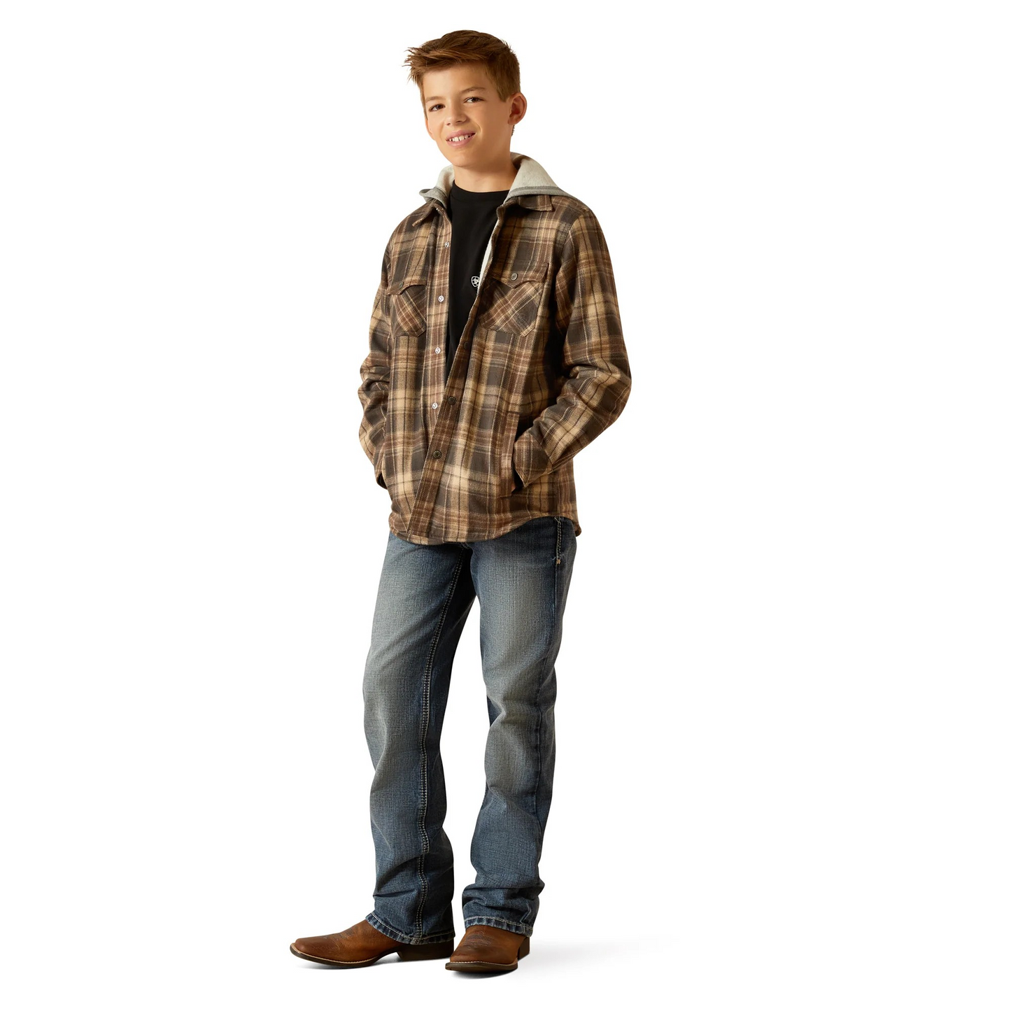 Ariat Boy's Herbert Retro Shirt Jacket- Cub