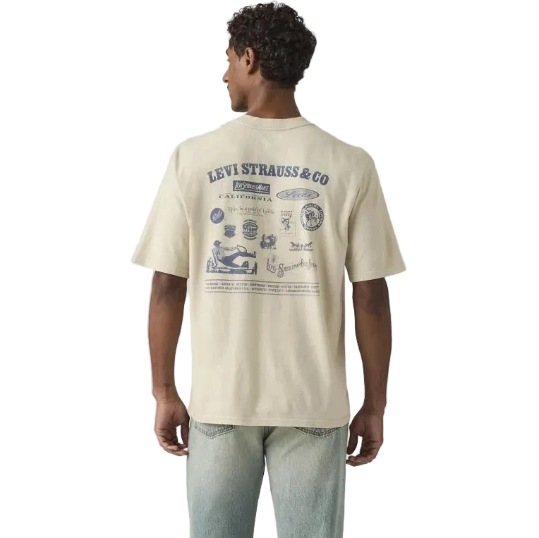 Levi's Men's Short Sleeve Loose Fit Graphic Tee Shirt - Moonstruck