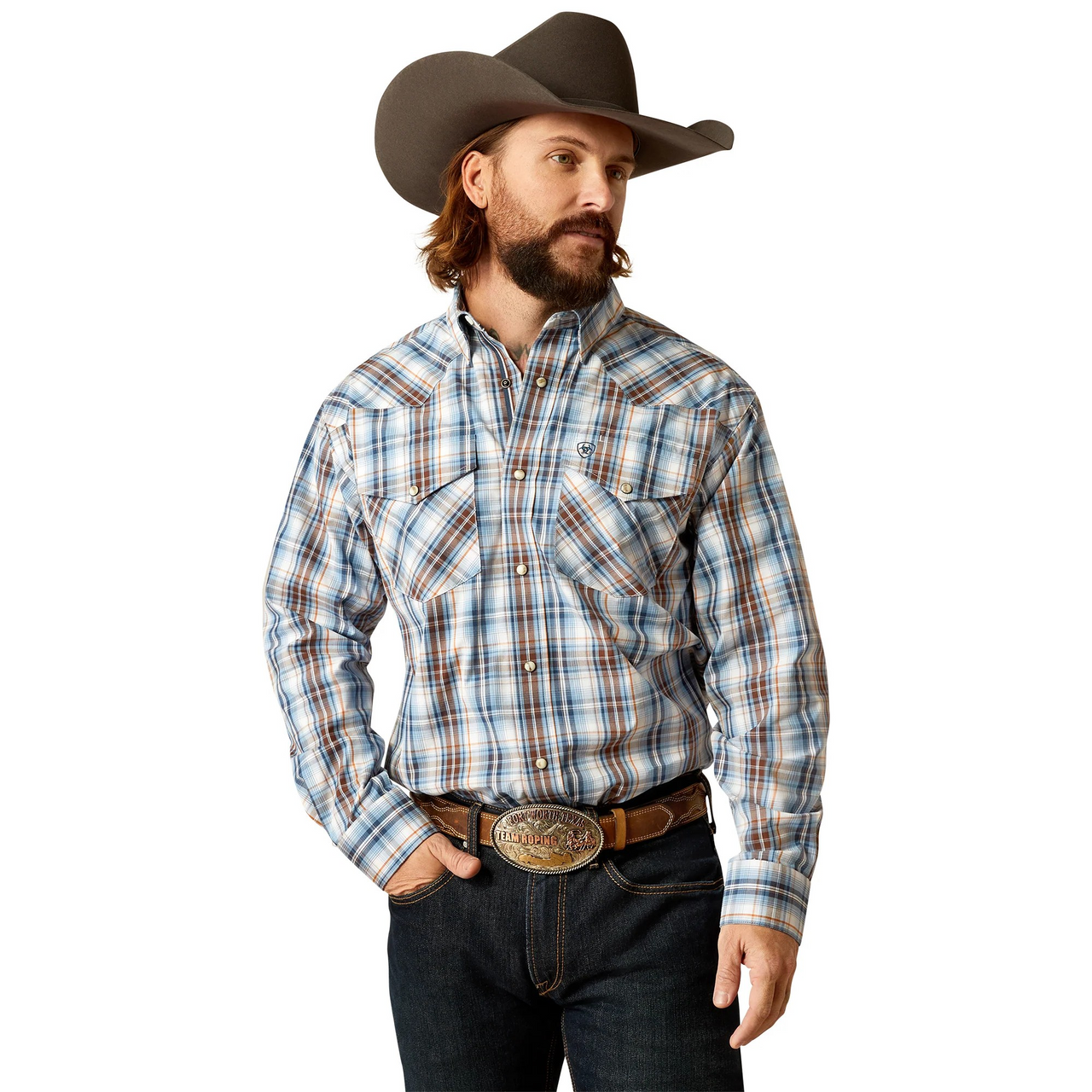Ariat Men's  Pro Series Ryland Classic Fit Long Sleeve Shirt - Blue