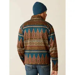 Ariat Men's Caldwell Printed Long Sleeve Shirt- Oxford Tan Southwest Print