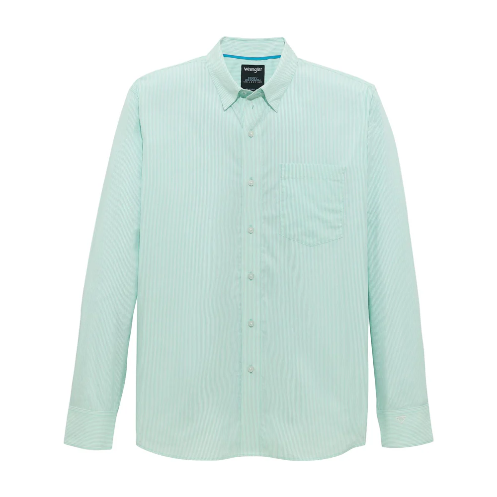 Wrangler Men's Long Sleeve Cody Johnson Classic Fit Shirt - Ceramic