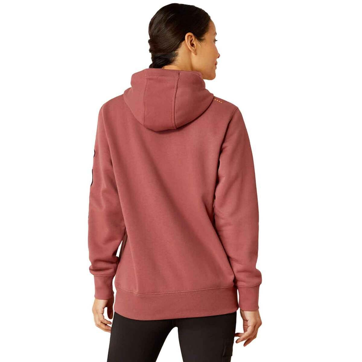 Ariat Women's Rebar Graphic Hoodie - Roan Rouge/ Catawba Grape