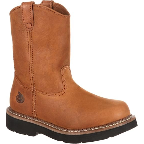**Georgia Kid's Wellington Brown Boots