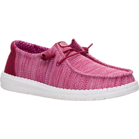 Hey Dude Women's Wendy Stretch Sox Shoes - Rumba Red