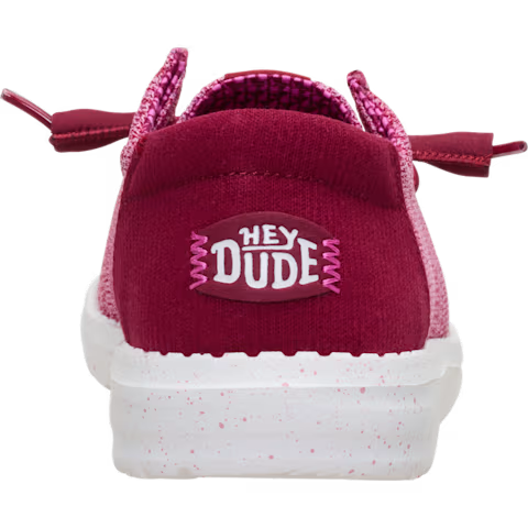 Hey Dude Women's Wendy Stretch Sox Shoes - Rumba Red