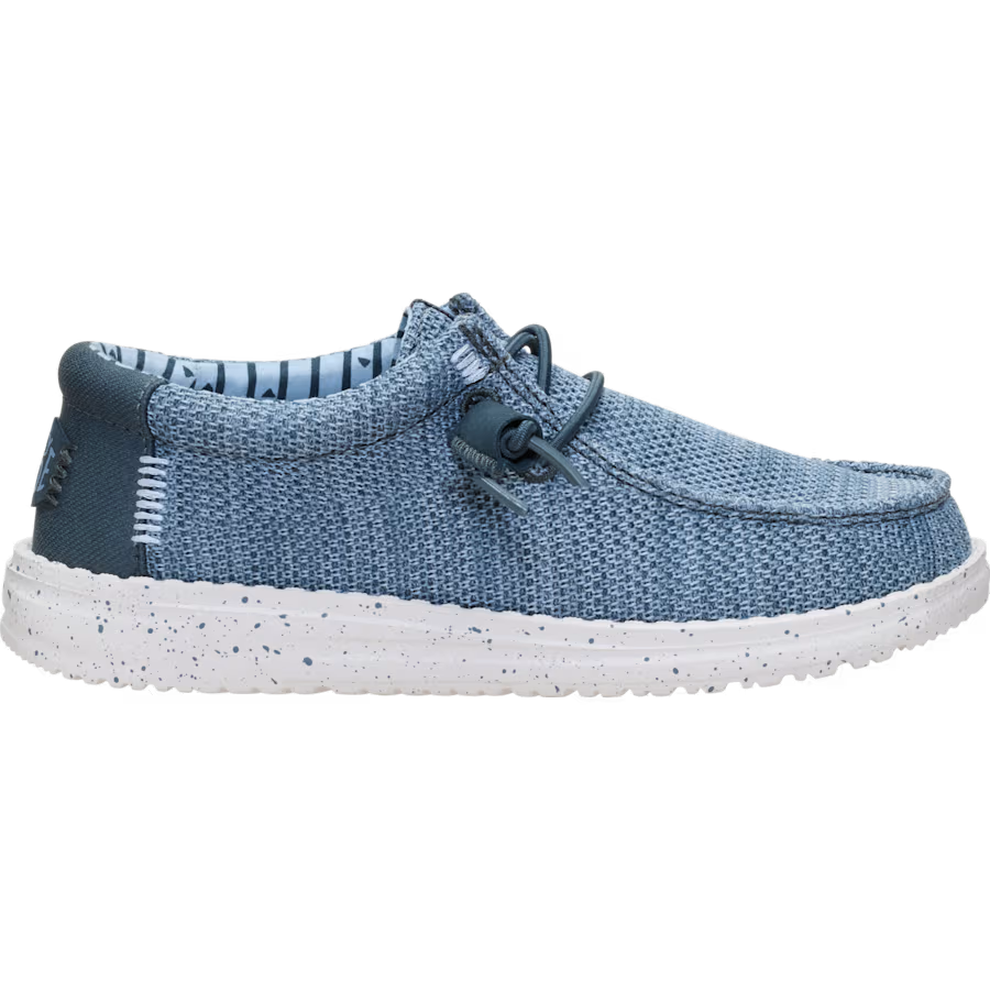 Hey Dude Youth Wally Stretch Sox Shoes - Dark Slate