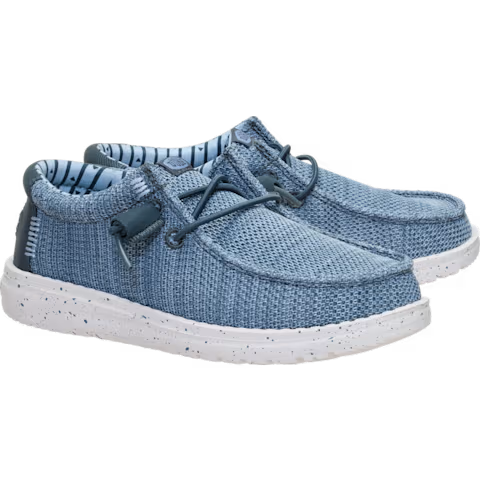 Hey Dude Youth Wally Stretch Sox Shoes - Dark Slate