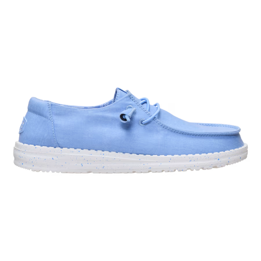 Hey Dude Women's Wendy Stretch Canvas Shoes- Hydrangea Blue