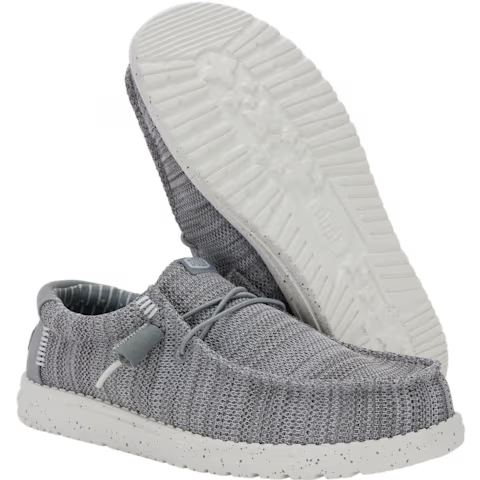 Hey Dude Men's Wally Stretch Sox Shoes - Grey