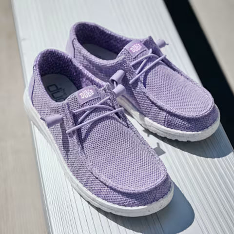 Hey Dude Women's Wendy Stretch Sox Shoes - Purple