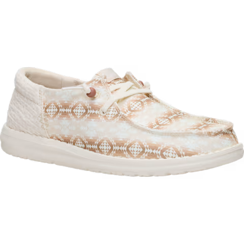 Hey Dude Women's Wendy Funk Waffle Teton Shoes - Parchment/Multi