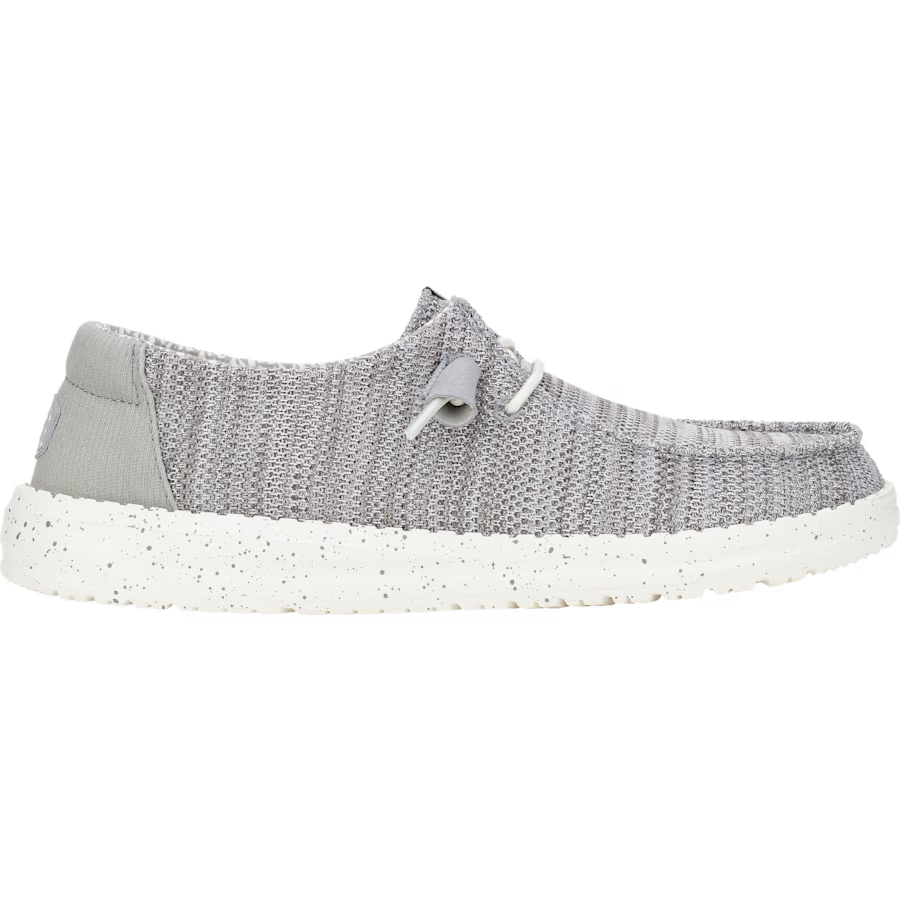 Hey Dude Women's Wendy Wide Stretch Sox Shoes - Light Grey