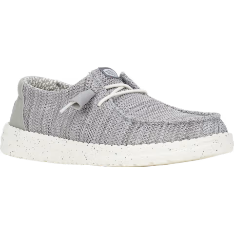 Hey Dude Women's Wendy Wide Stretch Sox Shoes - Light Grey