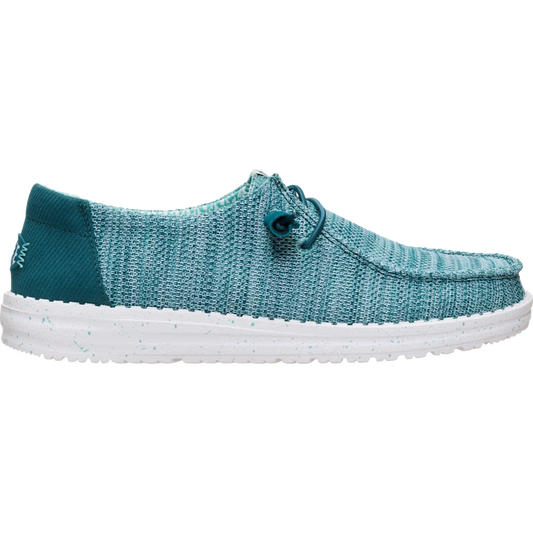 Hey Dude Women's Wendy Stretch Sox Shoes - Deep Teal - Irvine Tack & Western Wear