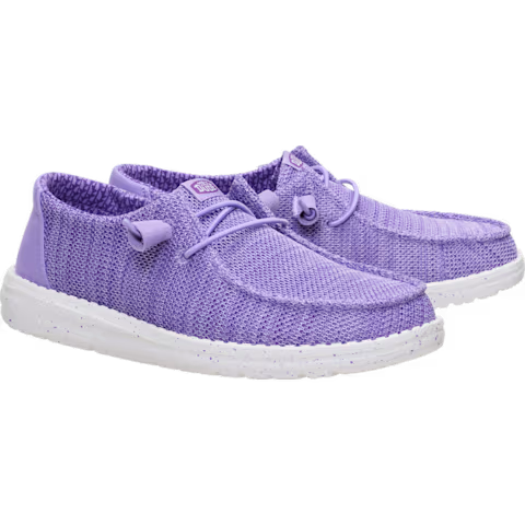 Hey Dude Women's Wendy Stretch Sox Shoes - Purple