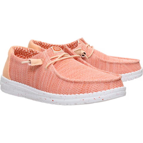 Hey Dude Women's Wendy Stretch Sox Shoes - Peach
