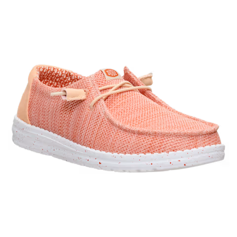 Hey Dude Women's Wendy Stretch Sox Shoes - Peach