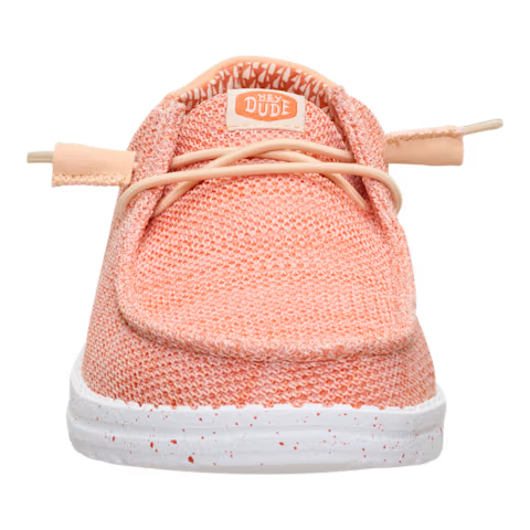 Hey Dude Women's Wendy Stretch Sox Shoes - Peach