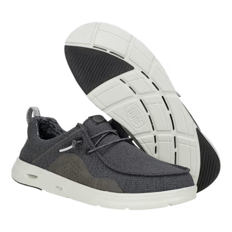 Hey Dude Men's Wally Hey2O Mesh Shoes - Black/Monument Grey