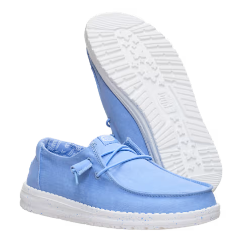 Hey Dude Women's Wendy Stretch Canvas Shoes- Hydrangea Blue
