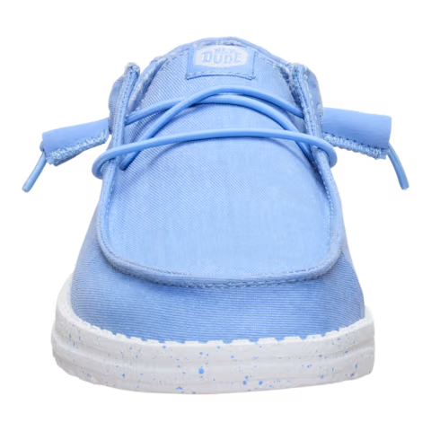 Hey Dude Women's Wendy Stretch Canvas Shoes- Hydrangea Blue