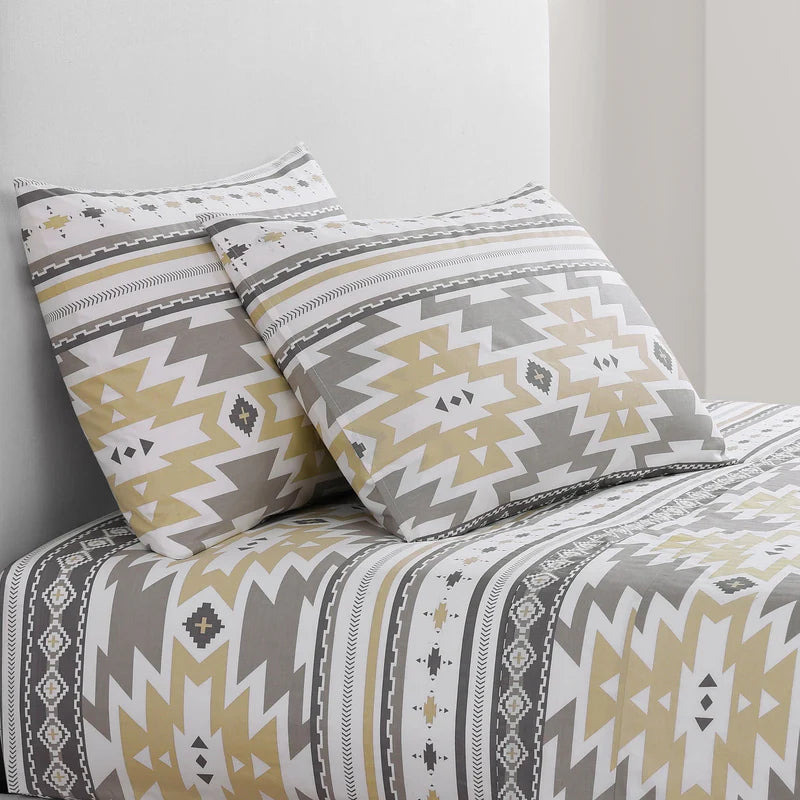 HiEnd Accents Desert Sage 4 PC Southwestern Sheet Set - King