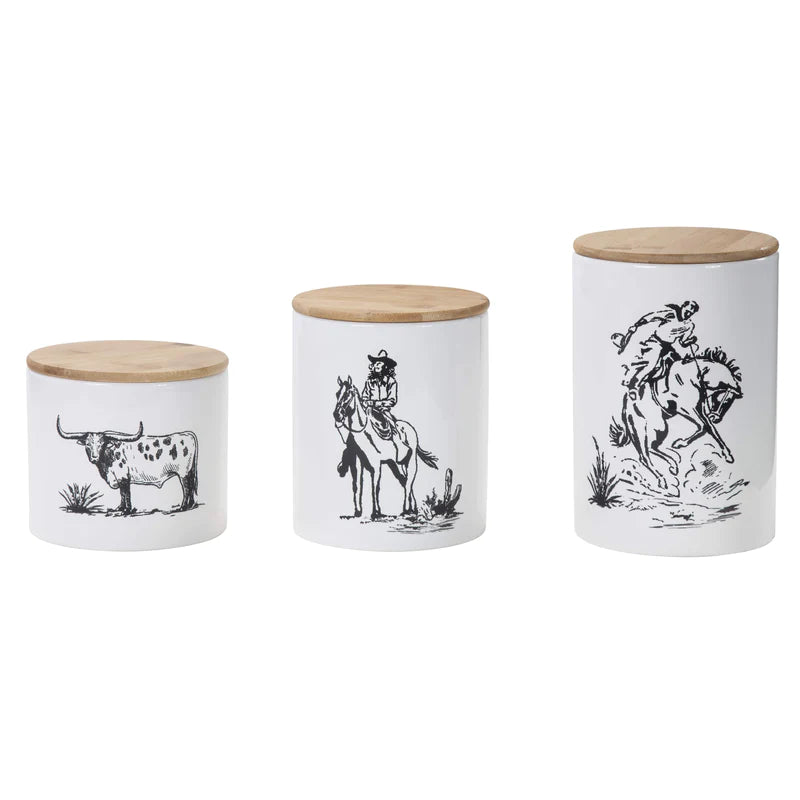 HiEnd Ranch Life 3 PC Canister Set