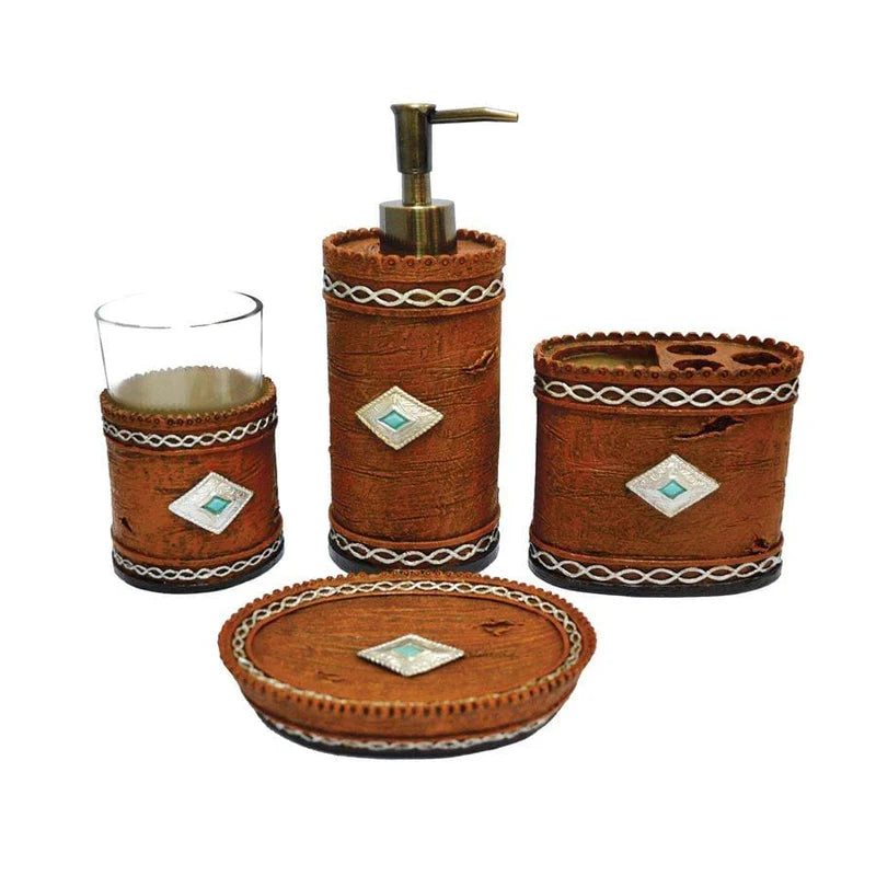 HiEnd Accents Socorro Countertop Bathroom Set  4 PC