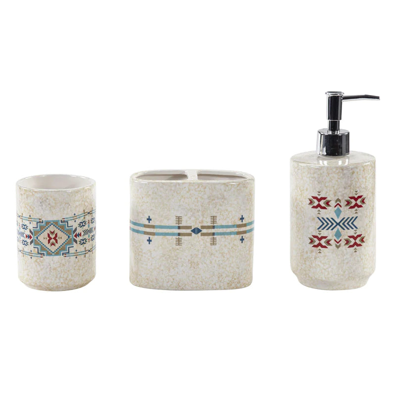 HiEnd Accents Ceramic 3-Pc Countertop Bathroom Set - Spirit Valley