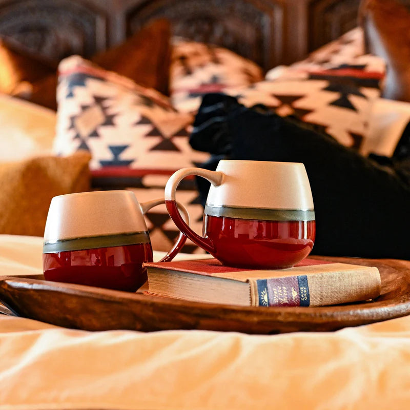 HiEnd 16-Pc Pasadizo Ceramic Dinnerware Set- Pomegranate