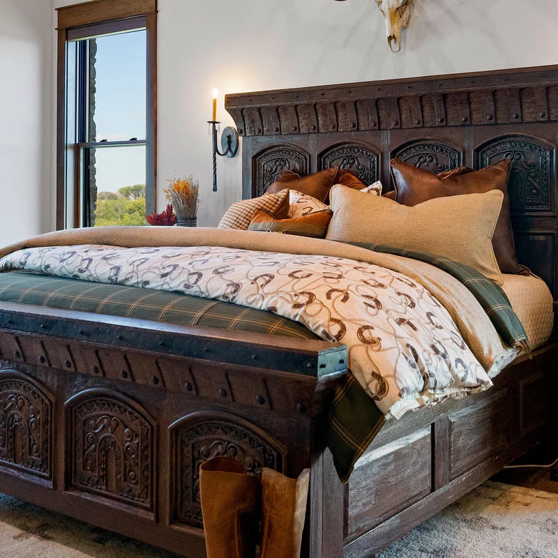 HiEnd Accents Pierre Equestrian Cotton Sateen Comforter Set