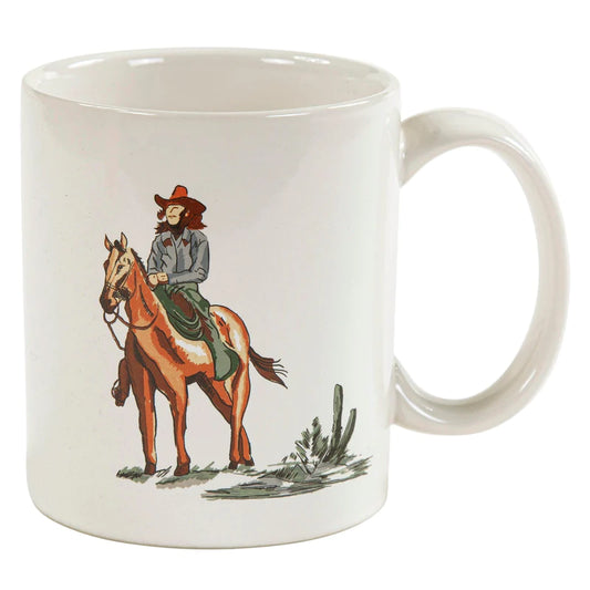 HiEnd Accents Ranch Life Cowgirl Mug