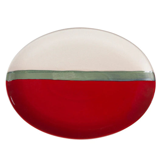 HiEnd Pasadizo Ceramic Serving Platter - Pomegranate