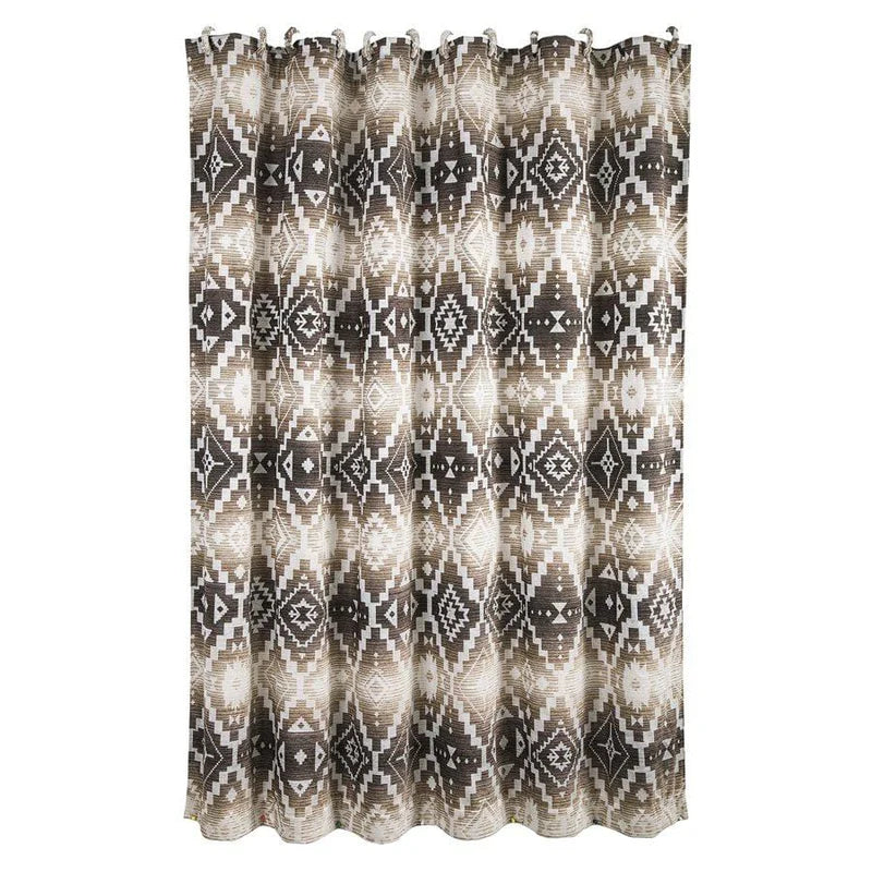 Hi End Accents Chalet Aztec Shower Curtain