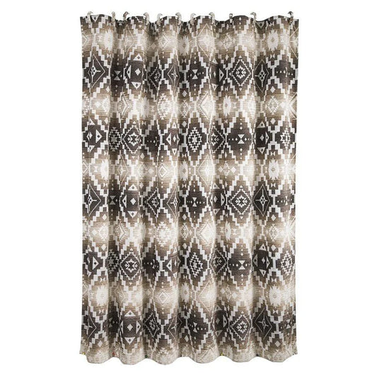 Hi End Accents Chalet Aztec Shower Curtain