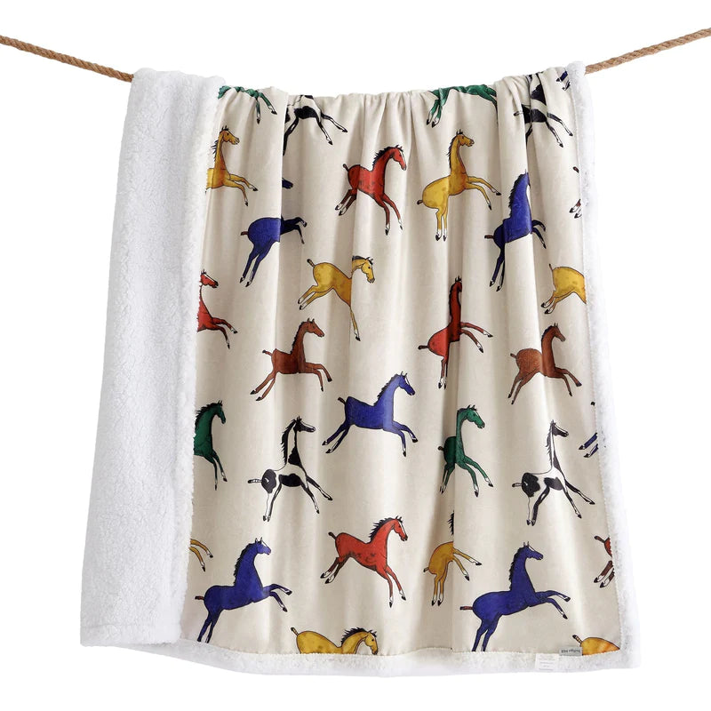 HiEnd  Wild Horse Campfire Sherpa Throw