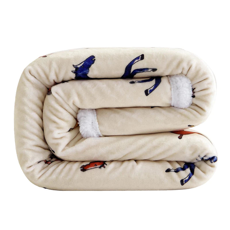 HiEnd  Wild Horse Campfire Sherpa Throw