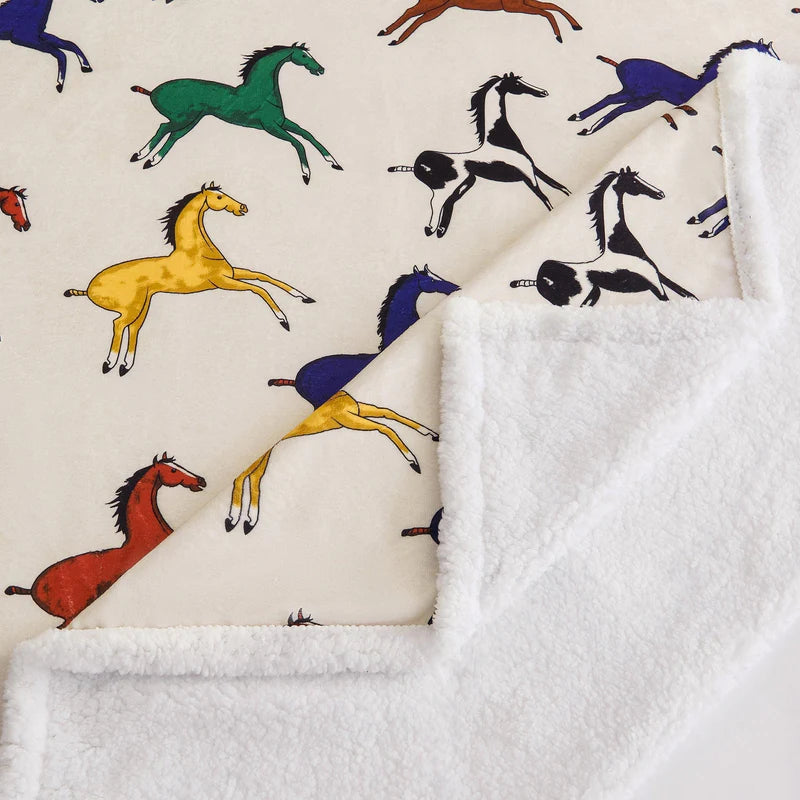 HiEnd  Wild Horse Campfire Sherpa Throw