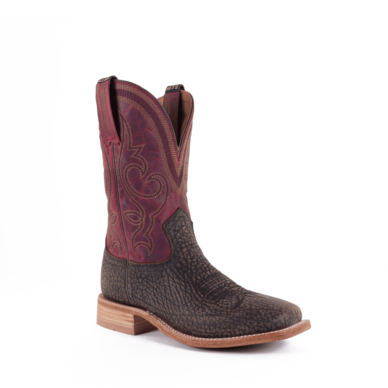 HYER Men's EASTON Western Boot-Brown