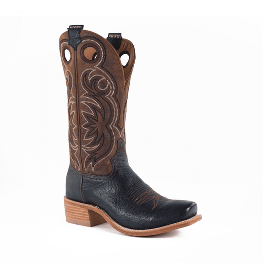 HYER Men's Riley Western Boot-Black