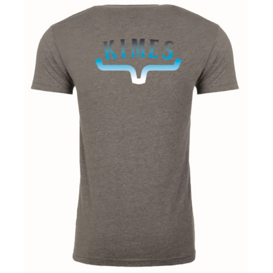 Kimes Men's Huxton Fade Short Sleeve Shirt-Grey Heather